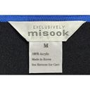 Misook  2 piece Cardigan Twinset Tank Size Small Cardigan Size Medium Blue Black Photo 6