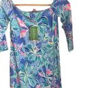 Lilly Pulitzer NWT  Laurana Off Shoulder Dress Celestial Seas Size XXS Photo 2