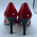 Anne Klein  size 7.5 red patent leather heels . Photo 4