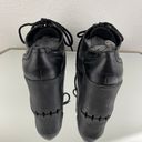 Soda Vintage Y2K Black Faux Leather Chunky Platform Lace Up Heeled Oxford Shoes Photo 7