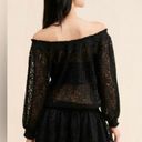 Free People  One Party Carina Meadow Black Lace Mini Dress and Tube Top Set Large Photo 4