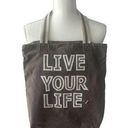 American Eagle  Live You LIfe Brown Tote Bag Photo 0