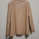 Marc New York NWT  Tan Faux leather Jacket Sz Xlarge Photo 4