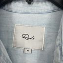 Rails  Brett Geo Embroidered Denim Button Up Shirt Blue Light Wash Size XS Photo 9