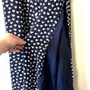 Draper James  Navy Blue Heart Print Button Down Maxi Dress Size 8 Photo 7