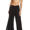 BECCA by Rebecca virtue BECCA Modern Muse Flyaway Wide Leg Side Slit Tie Waist Pants Swim Cover-up SZ S Photo 0