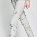 ZARA : MARBLE EFFECT PRINT WAXED‎ PANTS SLIM JEANS Photo 3