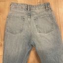 ZARA  High Rise Classic Mom Fit Distressed Jeans Sz 4 Photo 8