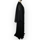 R & M Richards  2 Piece Gown Women's Plus 18W Black Beaded Maxi Dress Jacket Photo 3