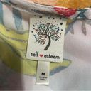 Self Esteem White and multicoloured Hawaiian print crop top size medium Photo 3