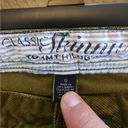 Tommy Hilfiger  corduroy classic skinny olive green pants size 12 Photo 2