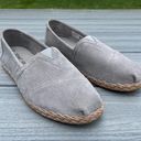 Toms Alpargata Leather Wrap in Cement Suede Photo 0