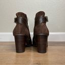 Louise et Cie  Brown Leather Suede Lo-vasca Heeled Ankle Booties Photo 9