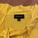 Who What Wear A New Day Yellow Neck Tie Blouse Shirt Small Photo 2