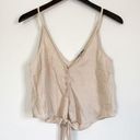 Wishlist  Button Cami Tie Waist Cream Small Photo 0