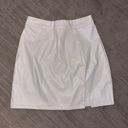 Entro Faux White Leather Mini Skirt Photo 2