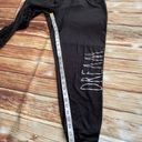 Rae Dunn Women DREAM Black Drawstring Jogger with Pockets Size Medium Photo 3