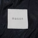 Michelle Mason  Cami Wrap Plunge Mini Dress in Charcoal Gray 100% Silk Size M Photo 9