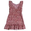 Rails  Red Ditsy Floral Anika Mini Dress Size Small Photo 6