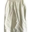 Anne Klein VTG  II Pencil Skirt 100% Linen Pleated Back Slit Knee Length Cream 10 Photo 0