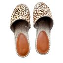 Gap  Leopard Print Espadrille Mule Slide-On Flats Size 9 Photo 6