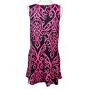 Rococo OURS Stretch Sleeveless Shift Dress With Pockets Ikat Baroque  Print Photo 3