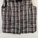 Calvin Klein Jeans  Women's Black/White Plaid Puffer Vest Size M Photo 2