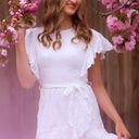 Princess Polly White Ruffle Dress Photo 2