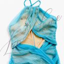 Michael Costello x REVOLVE Bia Mini Dress In Aqua (size S) NWOT Photo 3