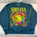 Urban Outfitters Nirvana Smile Overdyed Crew Neck Sweatshirt Photo 0