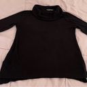 Chico's Chico’s Zenergy black ribbed minimalist cowl neck sweater top, size 0 or S fall Photo 6