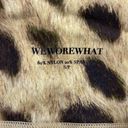 We Wore What  NWT Tan Leopard Splice Legging Biker Activewear Shorts Size Small Photo 7