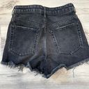 ZARA Fringe Black Jean Shorts Photo 1