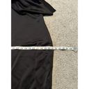 Ralph Lauren one shoulder  black satin DRESS capelet ruffle size 8 New Photo 6