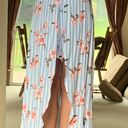 One Piece Short Sleeve Long Dress  With Attached Shorts Photo 2