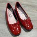 Paul Mayer Attitudes Red Patent Leather Bow Ballerina Flat Size 6B Women’s Shoes Photo 0