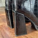 Azalea Wang High Heeled Black Croc Boots Photo 3