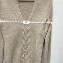 Banana Republic  Sweater Women's Size S Shawl Collar Lambs Wool Light Tan BSI-C Photo 3