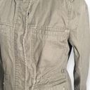 Madewell  Fleet Jacket Brushed Cotton Canvas Olive Green Military Field Medium Photo 6