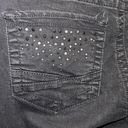 Lee  Womens Embroidered Slender Secret Low Waist Slim Skinny Jeans Black Size 27 Photo 4
