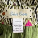 Criss Cross Green Orange Colorful Simple Mini Skirt Size M Size M Photo 6