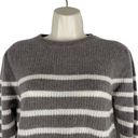 360 Cashmere  Laurel Cashmere Striped Sweater Puff Shoulder Size S Photo 2