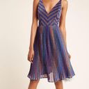 Dress the Population NWT  Black Label Haley Metallic Combo Multi Chevron Dress Photo 0