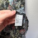 American Eagle Outfitters Sheer Chiffon Floral Kimono Black L/XL Boho Photo 7