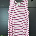 Pink Rose  Premium Quality Striped Tank Top. Women’s size L. GUC Photo 2