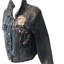 Vervet Classic Crop Fit Distressed Denim Jean Jacket S Medium Blue Non- Stretch Photo 1