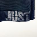 Nike  Black Cropped Long Sleeves Kangaroo Pocket ‘Just Do It’ Sweatshirt, Size XS Photo 4