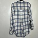 Treasure & Bond  Womens Button up‎ Shirt Blue Size Small Plaid Long Sleeve Top Photo 9