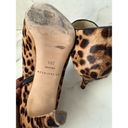 Brian Atwood  Leopard Print Ankle Boots SIze 38.5 Photo 3