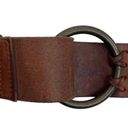 Abercrombie & Fitch Genuine Leather Braided Brass O Ring Buckle Belt Size Small Photo 1